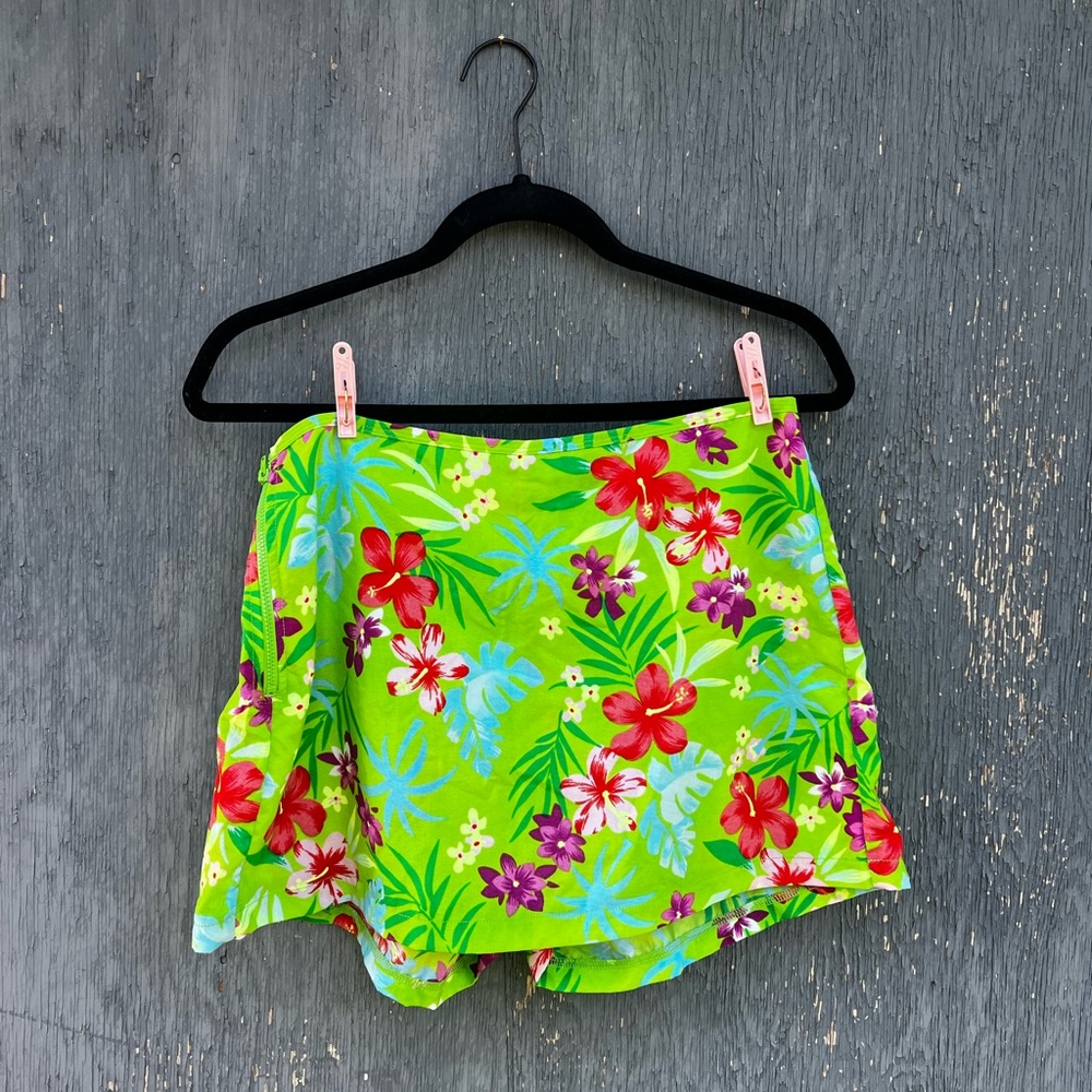 VintageVibrant Floral Skirt